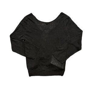 Vintage Gucci Lace-Up Top in Black